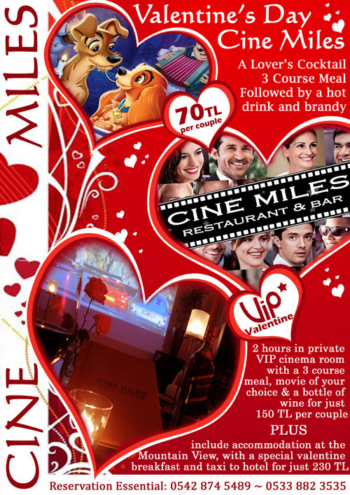 Lady's Valentine's Day at Cine Miles Restaurant & Lounge Bar